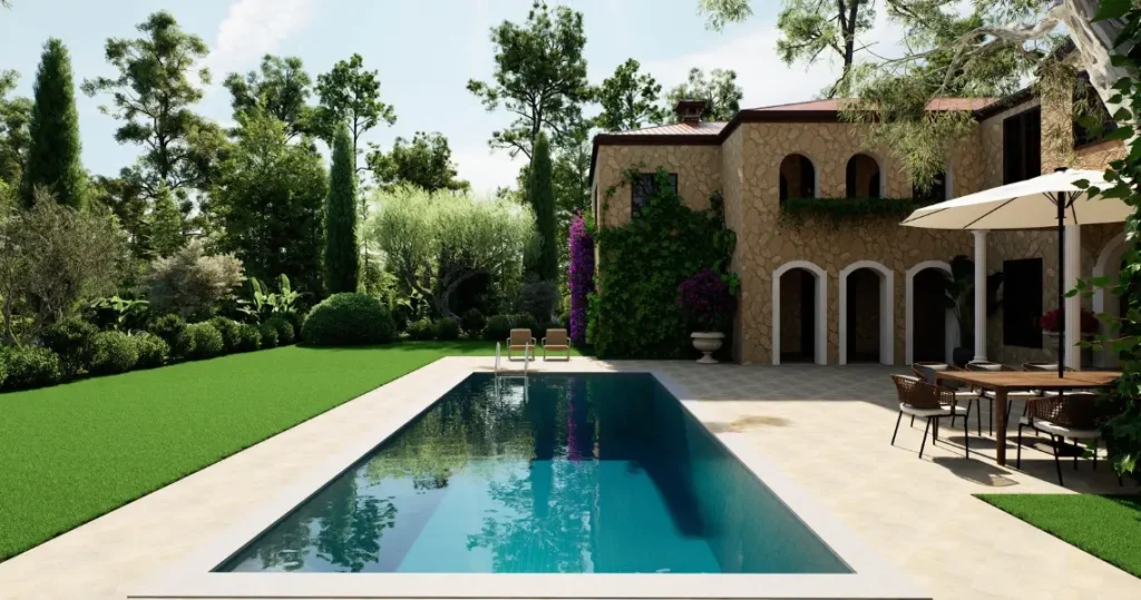 Réalisation piscine et aménagement jardin paysagiste